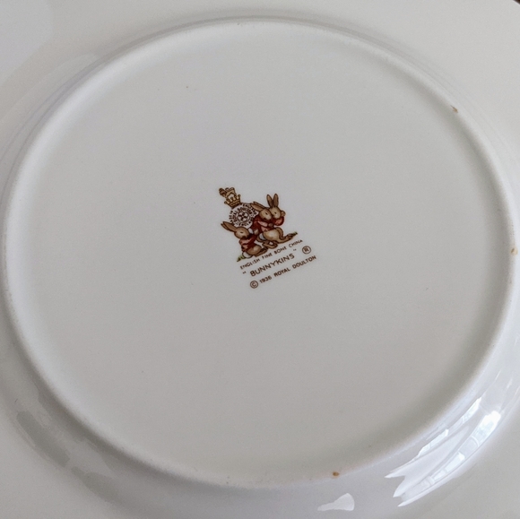 🇬🇧 Vintage Bunnykins 3 Piece Children's Dinnerware Set Made In England - Picture 9 of 11